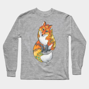 Mandala Fox Long Sleeve T-Shirt